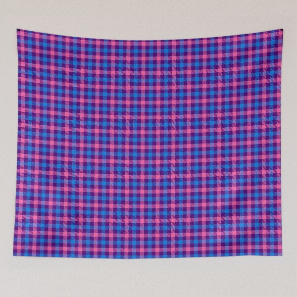 Item preview, Pink And Blue Gingham Check Purple  designed and sold by PatternTitan.