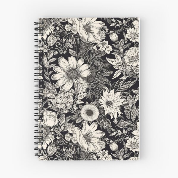 Item preview, Monochrome Floral Pattern Vintage Botanical designed and sold by pinkal.