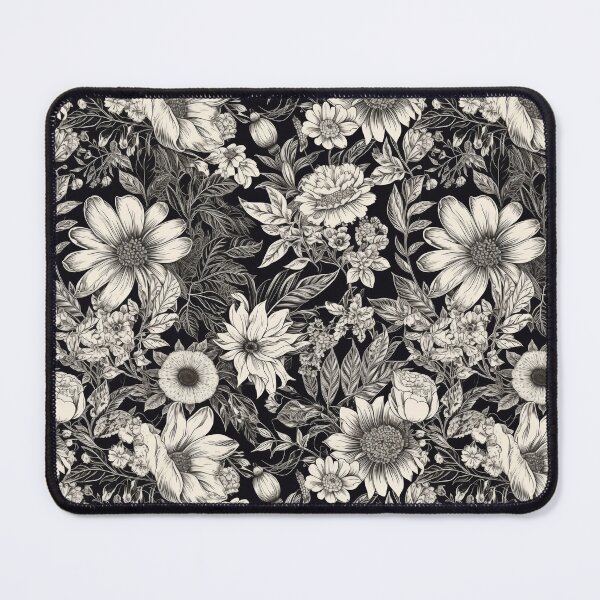 Item preview, Monochrome Floral Pattern Vintage Botanical designed and sold by pinkal.