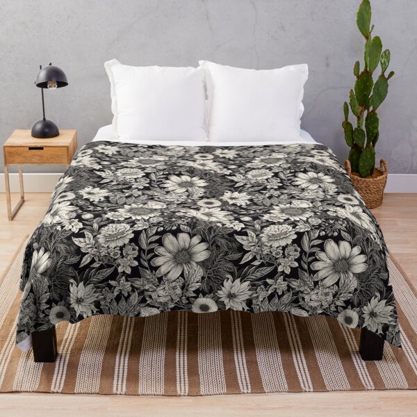 Item preview, Monochrome Floral Pattern Vintage Botanical designed and sold by pinkal.