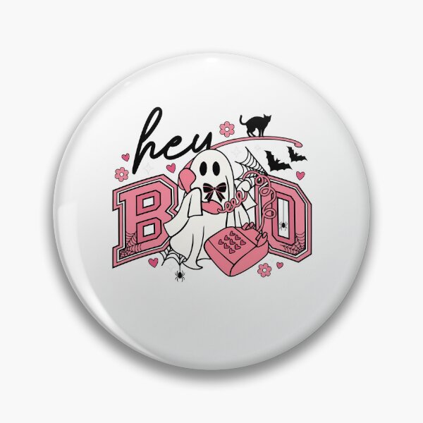 Item preview, Hey Boo Retro Pink Halloween Ghost Kids Girls designed and sold by KroghDs.