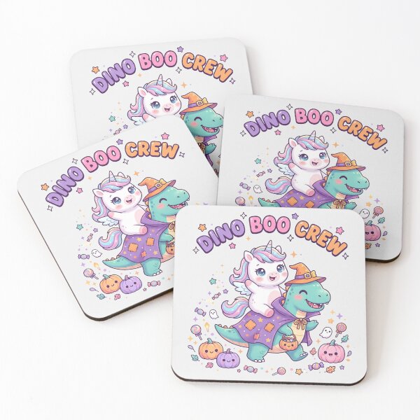 Item preview, Cute Unicorn and Dinosaur Kawaii Halloween designed and sold by naragon4289.