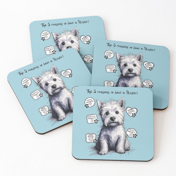 Item preview, Top 5 Reasons to have a Westie! designed and sold by WestieMDR.