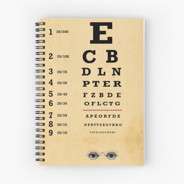 Item preview, Vintage Eye Chart Wall Art, Snellen Vision Test Poster, Retro Optometry Print designed and sold by RickE.