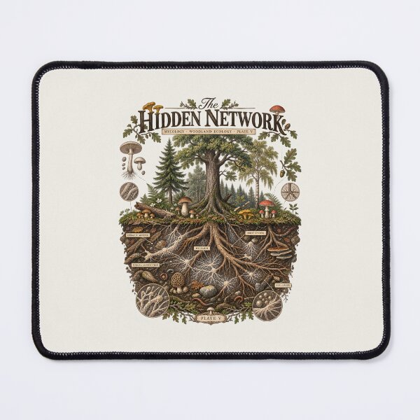Item preview, The Hidden Network – Vintage Mycology Scientific Plate designed and sold by Creatiforge.
