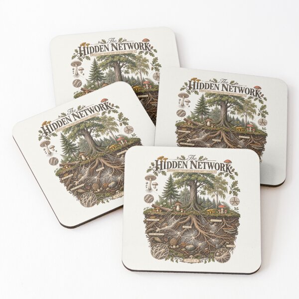 Item preview, The Hidden Network – Vintage Mycology Scientific Plate designed and sold by AmiGraph.