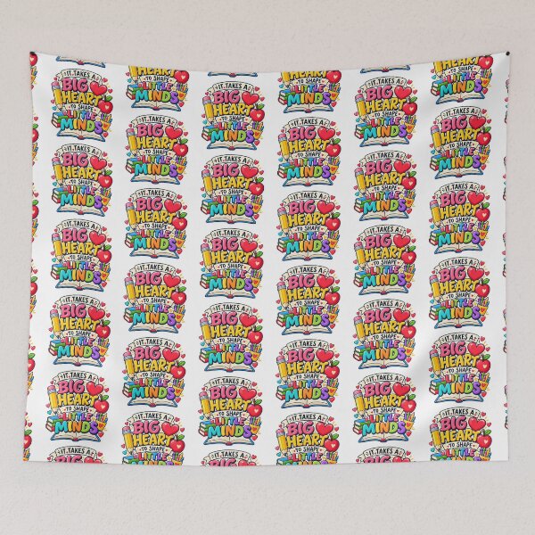 Item preview, it takes a big heart to shape little minds  designed and sold by OCD_JESSICA.
