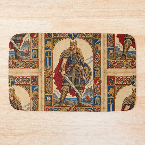 Item preview, Beowulf Anglo-Saxon Inspired Illuminated Manuscript Art designed and sold by Moviebuff91.