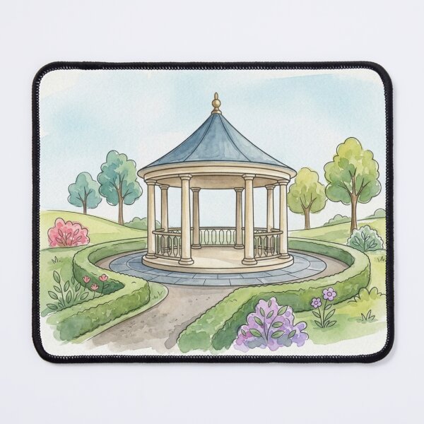 Item preview, Garden Gazebo Rotunda Peaceful Retreat designed and sold by Dreamic.Art.