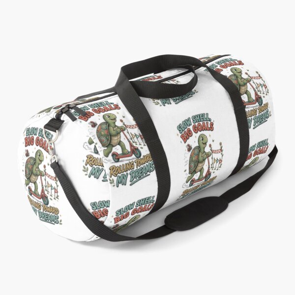Item preview, Slow Shell, Big Goals – Motivational Scooter Turtle designed and sold by NinaCreator.