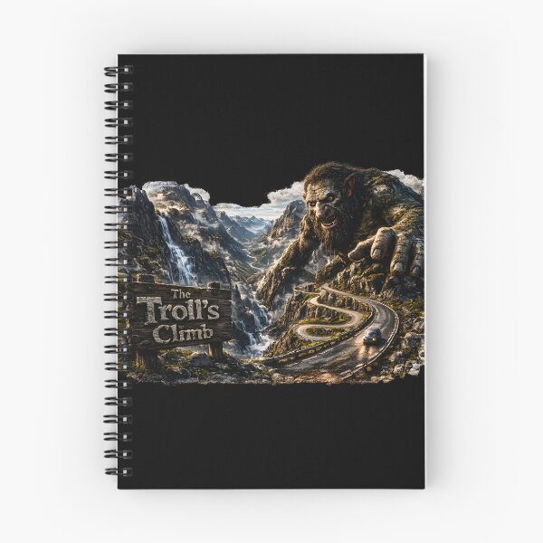 Item preview, The Troll's Climb - Trollstigen Norway Horror Landmark Poster Art designed and sold by HorrorWorldWeb.