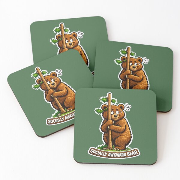 Item preview, Socially Awkward Bear designed and sold by Safe Haven Pets.
