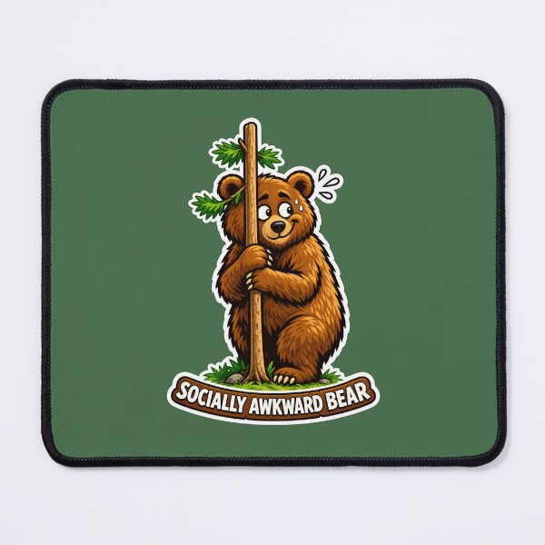 Item preview, Socially Awkward Bear designed and sold by Safe Haven Pets.