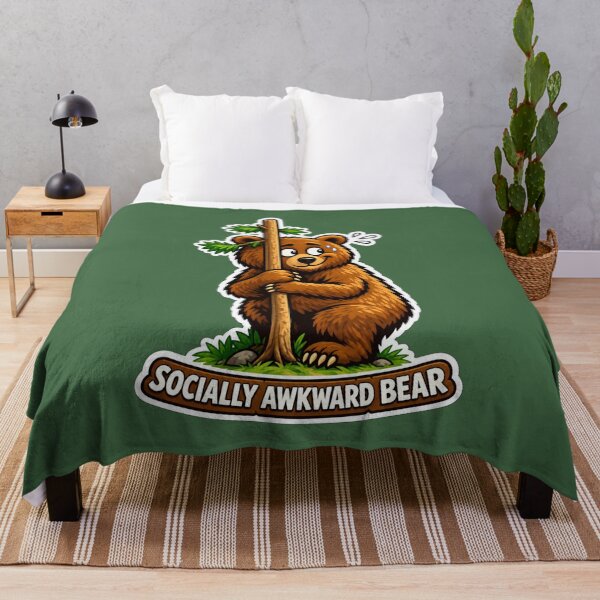 Item preview, Socially Awkward Bear designed and sold by Safe Haven Pets.
