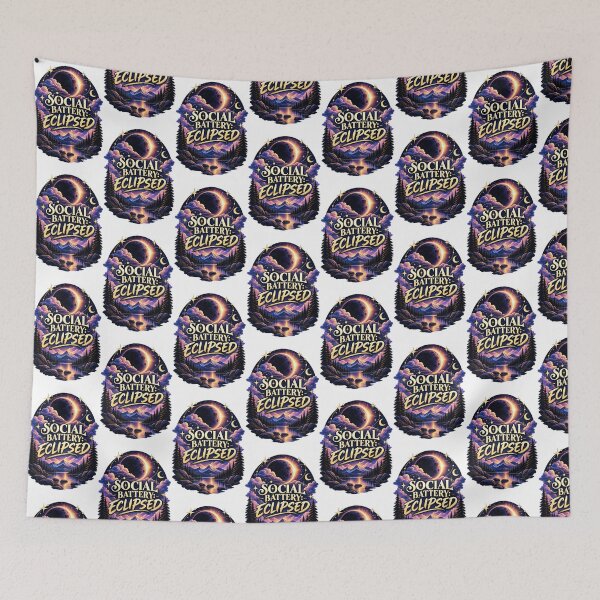 Item preview, Social Battery Eclipsed designed and sold by QuietModeCo.