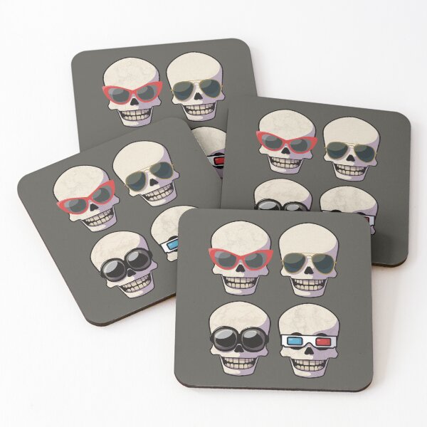 Item preview, Skeletons Trying on Glasses designed and sold by WatershipBound.