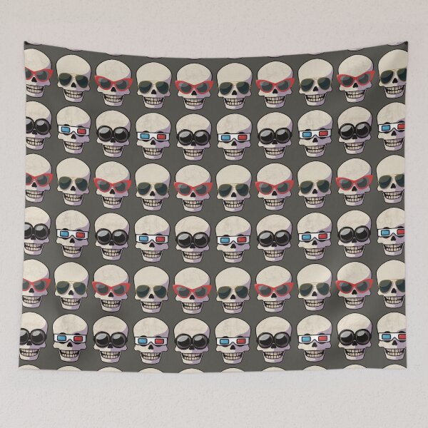 Item preview, Skeletons Trying on Glasses designed and sold by WatershipBound.