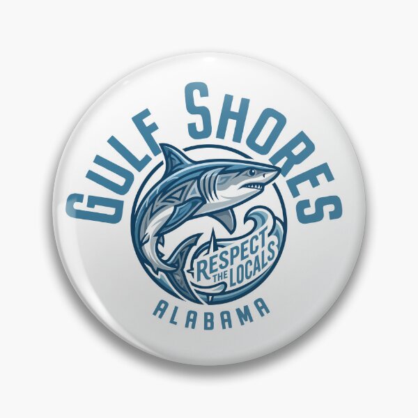 Item preview, Gulf Shores Alabama Shark Design designed and sold by Futurebeachbum.