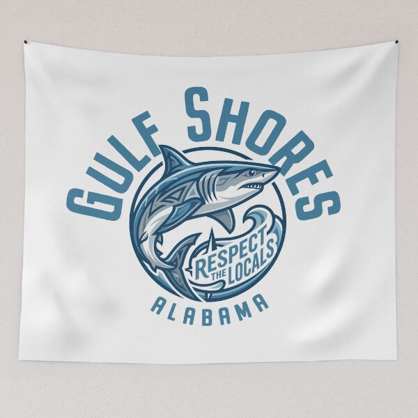 Item preview, Gulf Shores Alabama Shark Design designed and sold by Futurebeachbum.
