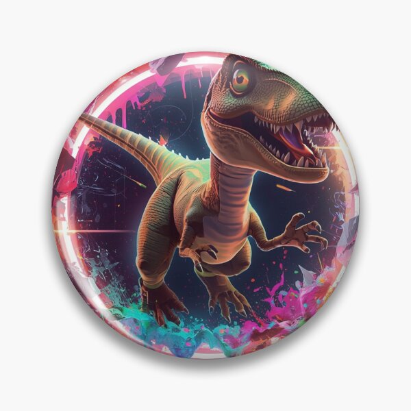 Item preview, Dinosaur T-Rex Neon Splash Art – Colorful Jurassic Dinosaur Comforter & Shower Curtain Design. designed and sold by fbtrisha.