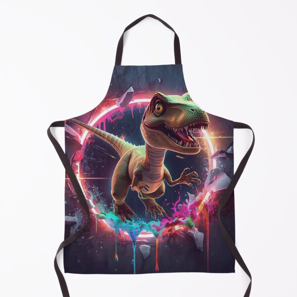 Item preview, Dinosaur T-Rex Neon Splash Art – Colorful Jurassic Dinosaur Comforter & Shower Curtain Design. designed and sold by fbtrisha.
