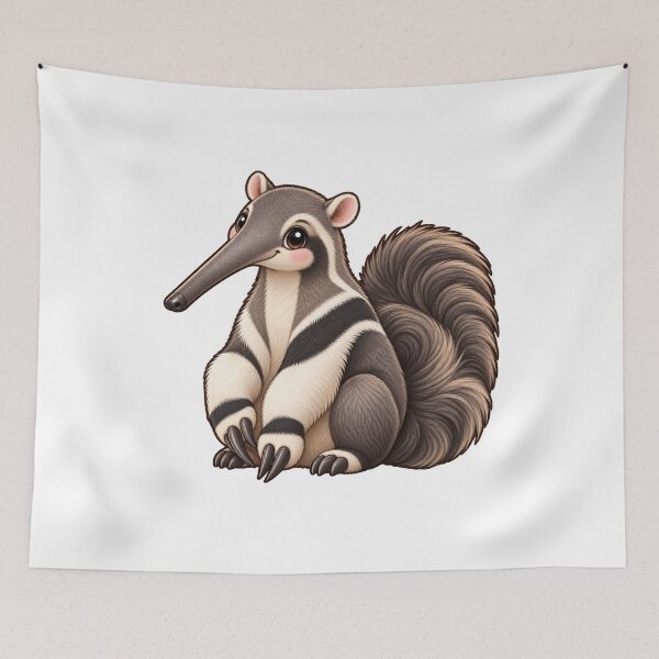 Item preview, Kawaii Jungle Giant Anteater designed and sold by Krys-Designs.