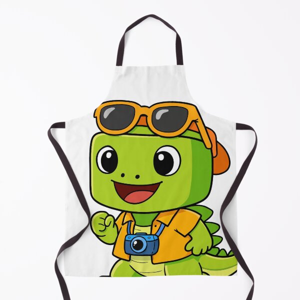Item preview, Cute Cartoon Dinosaur Tourist with Camera Exploring on Summer Vacation designed and sold by merona-design.