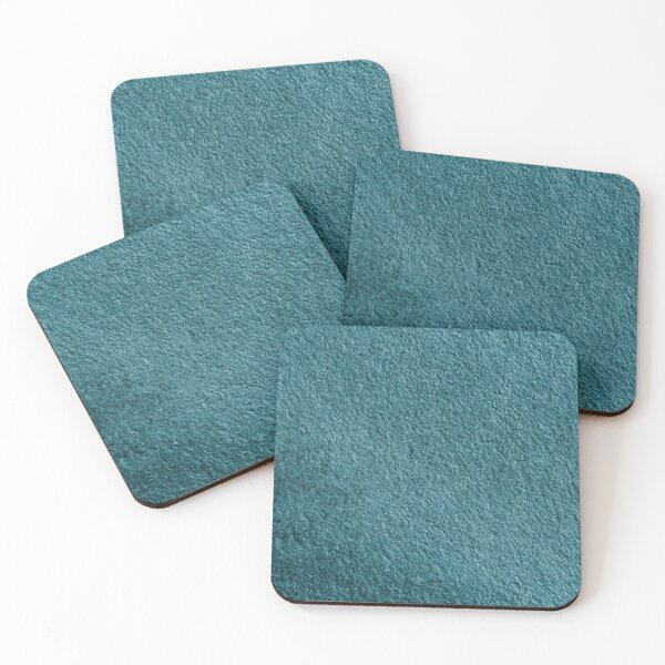Item preview, Monochromatic Teal Textured Surface with Fine Fibrous Detail, Deep Blue Green Organic Pattern and Minimalist Modern Material Aesthetic designed and sold by SurfaceCraft Studio.
