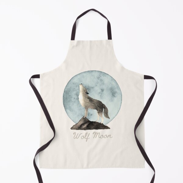 Item preview, Wolf Moon Illustration designed and sold by FarnwirbelArt.
