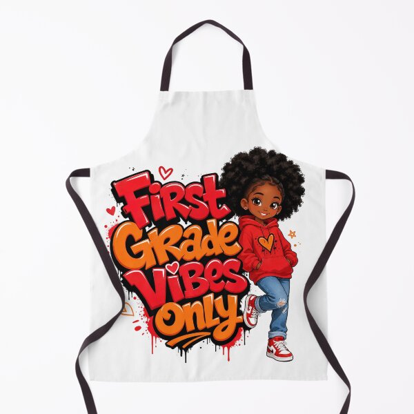Item preview, First Grade Vibes Only – Black Girl Back to School designed and sold by MomParentADHD.