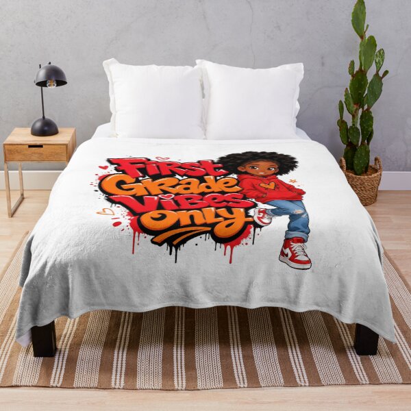 Item preview, First Grade Vibes Only – Black Girl Back to School designed and sold by MomParentADHD.