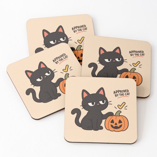 Item preview, Approved By The Cat Black Cat Halloween designed and sold by NOOKnNOVA.