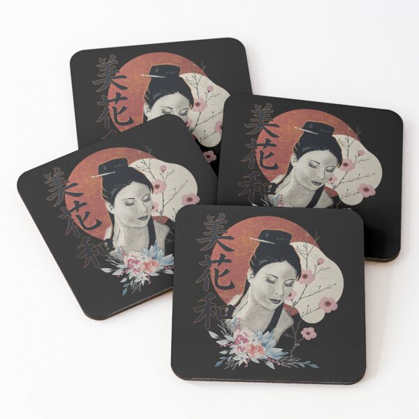 Item preview, Japanese Geisha Floral Vintage Art designed and sold by RonnyMilleo.