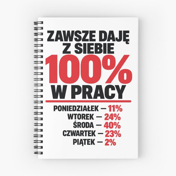 Item preview, Zawsze Daję z Siebie 100% designed and sold by PRINTIONAL.