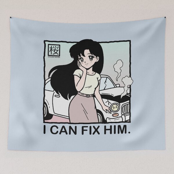 Item preview, I Can Fix Him Car Girl designed and sold by SakuraHaven.