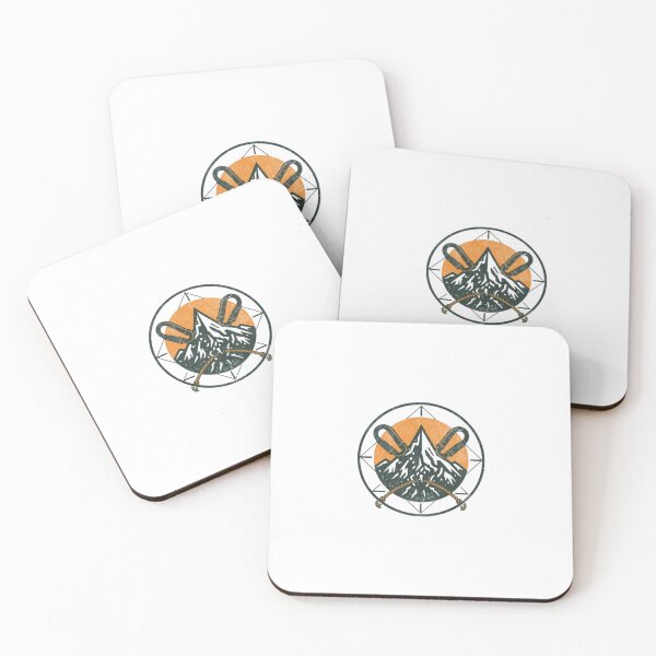 Item preview, Vintage Rock Climbing Mountain Carabiner Emblem designed and sold by ByKayaPrints.