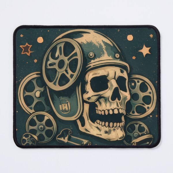 Item preview, Midnight Horrorfest Skull Reel Cinema Movie Poster designed and sold by Cine8.