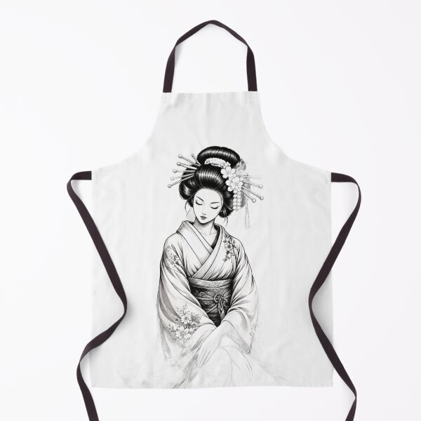 Aperçu de l'œuvre Geisha japonaise créée et vendue par MackandTeez.