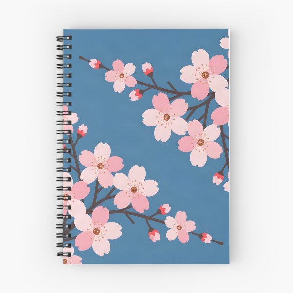 Item preview, Cherry Blossoms on Blue Background designed and sold by DesignedOutside.