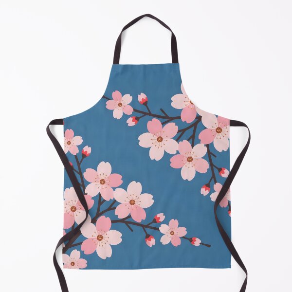 Item preview, Cherry Blossoms on Blue Background designed and sold by DesignedOutside.