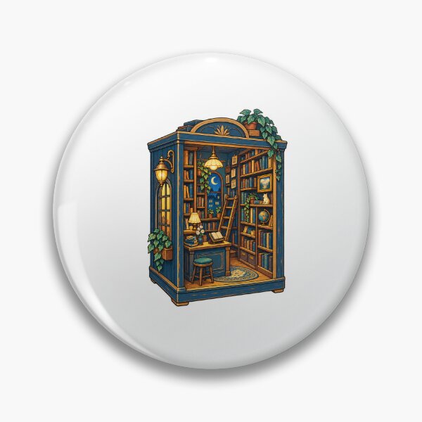 Item preview, Miniature Book Nook Workshop – Cozy Shelf Builder Art designed and sold by UrbanCanvvas.