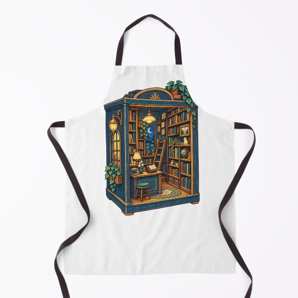 Item preview, Miniature Book Nook Workshop – Cozy Shelf Builder Art designed and sold by UrbanCanvvas.