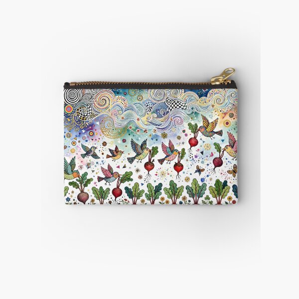 Item preview, Whimsical Birds Harvesting Beetroots in Magical Garden designed and sold by m-y-A-I-A-R-T-.