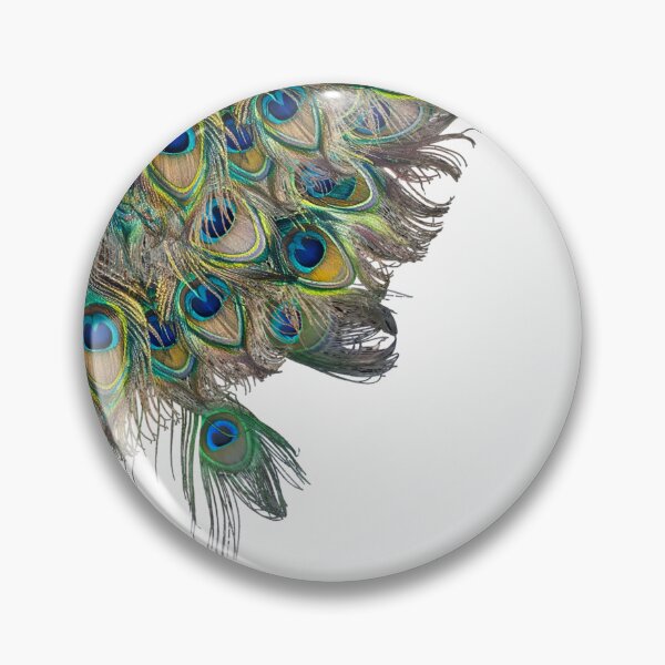 Item preview, Elegant Peacock Feather Pattern – Vibrant Blue Green Peacock Bird Art designed and sold by Kruti Collection.