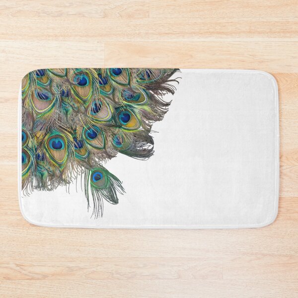 Item preview, Elegant Peacock Feather Pattern – Vibrant Blue Green Peacock Bird Art designed and sold by Kruti Collection.