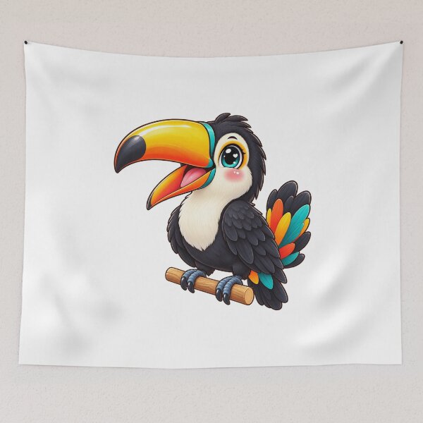 Item preview, Kawaii Jungle Tropical Toucan designed and sold by Krys-Designs.