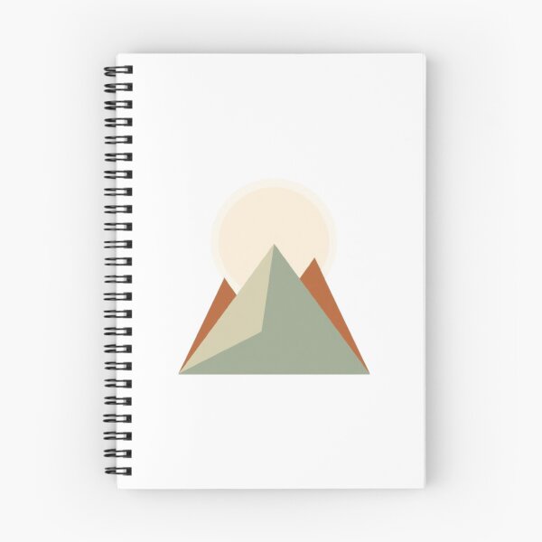 Item preview, Minimalist Geometric Mountain Pastel Sun Abstract designed and sold by ByKayaPrints.