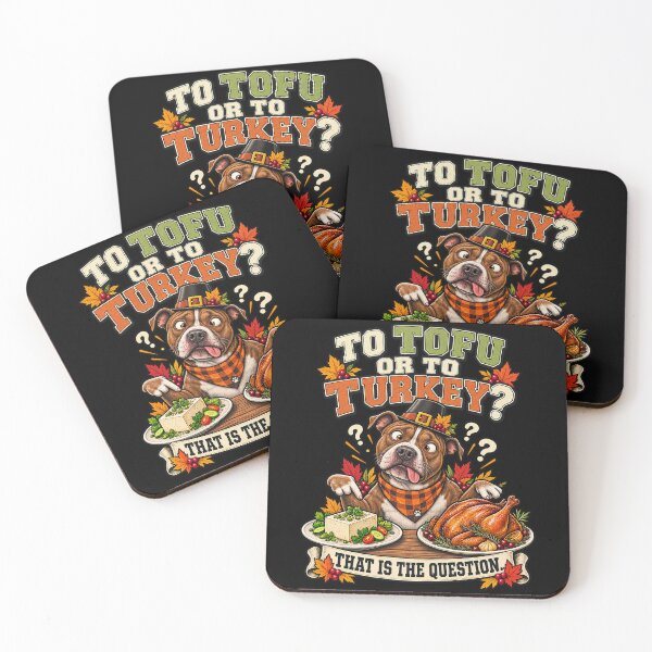 Item preview, To Tofu Or To Turkey Pitbull Thanksgiving designed and sold by CurrentPhase.