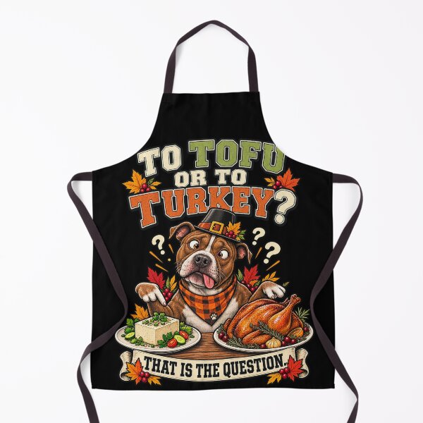Item preview, To Tofu Or To Turkey Pitbull Thanksgiving designed and sold by CurrentPhase.