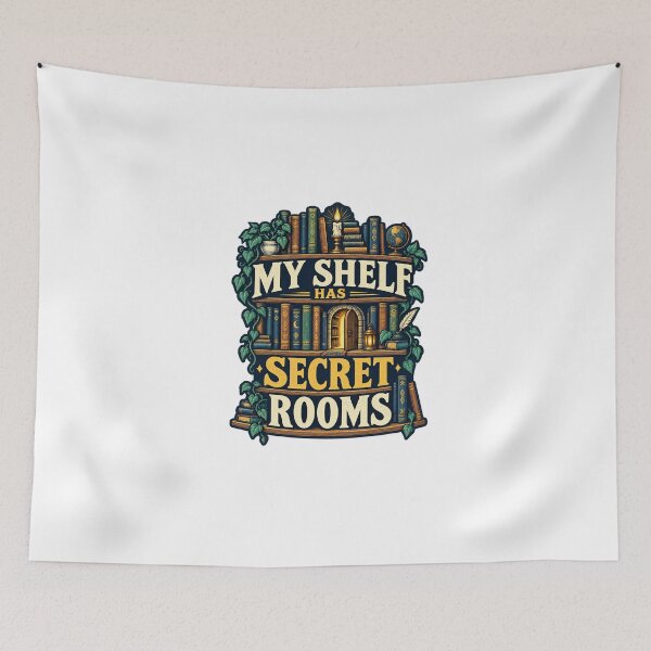 Item preview, My Shelf Has Secret Rooms – Book Nook Builder designed and sold by UrbanCanvvas.